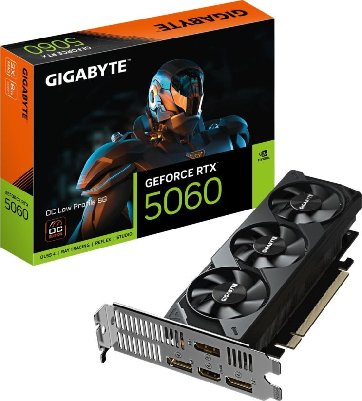 Gigabyte GeForce RTX 5060 OC Low Profile 8GB GDDR7 DLSS4 (GV-N5060OC-8GL)