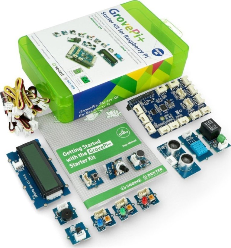Seeedstudio Grove Pi+ Plus StarterKit Pre Raspberry Pi 4B/3B+/3B/2B} (SEE-04447)