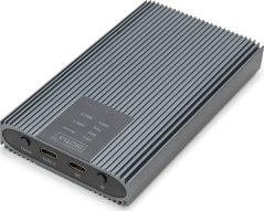 Digitus Digitus USB M.2 NVMe Clonestation, SSD, NVMe, 20 Gb/s, USB 3.2 Gen2, aluminium, beznarzędziowy