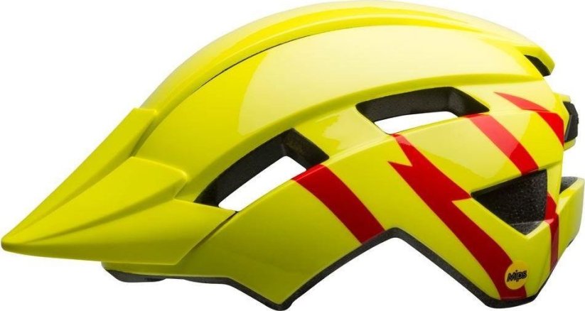Bell prilba juniorski BELL SIDETRACK II strike gloss hi-viz red roz. univerzálny (50–57 cm) (NEW)