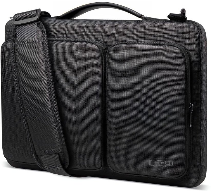 Tech-Protect Taška pre notebook 15-16 na ramię, Tech-Protect Defender Bag, Čierna
