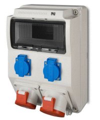 Elektro-Plast Rozdzielnica budowlana 9 modułów 5P/32A 5P/16A 2x2P+Z RS-9 (6223-00)