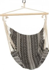 Royokamp HAMAK FOTEL BRAZYLIJSKI 100X100CM ETNO čierno-Biely #H1