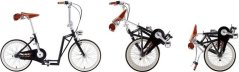 The-sliders Metro Matt Black gustowny i komfortowy, skladaný Bicykel, hulajnoga 2w1