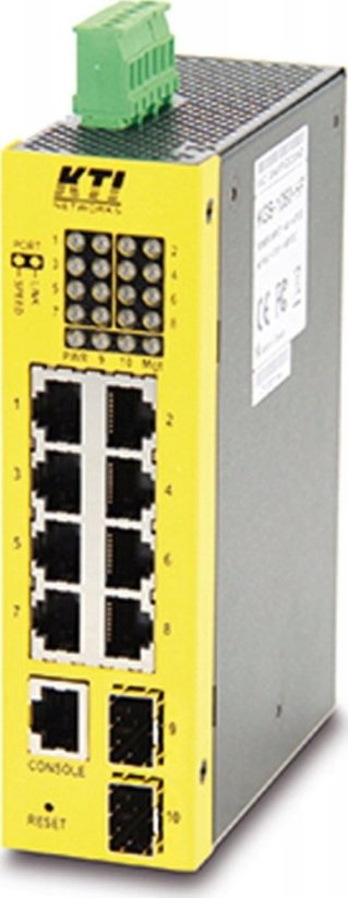 NoName KTI KGS-1060-HP 10-portowy Prepínač przemysłowy Gigabit PoE