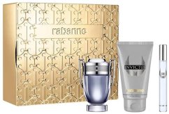 Paco Rabanne Set : Invictus, Eau De Toilette, For Men, 50 ml + Invictus, Eau De Toilette, For Men, 10 ml + Invictus, Shower Gel, For All Skin Types, 100 ml For Men