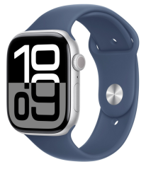 Apple Watch 10 GPS + Cellular 42mm Silver Alu M/L blue