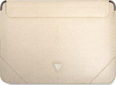 Guess Guess Sleeve GUCS14PSATLE 13/14" Béžový /beige Saffiano Triangle Logo