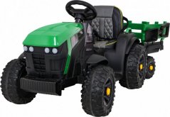 1life Traktor na akumulátor Titanium s prívesom Zelený