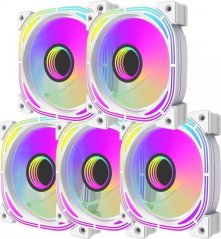 Darkflash INF 24 Pro PWM ARGB 120mm Biely 5-pack