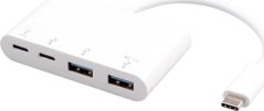 eStuff eSTUFF ES625002 huby i koncentratory USB 3.2 Gen 1 (3.1 Gen 1) Type-C 10000 Mbit/s Biely