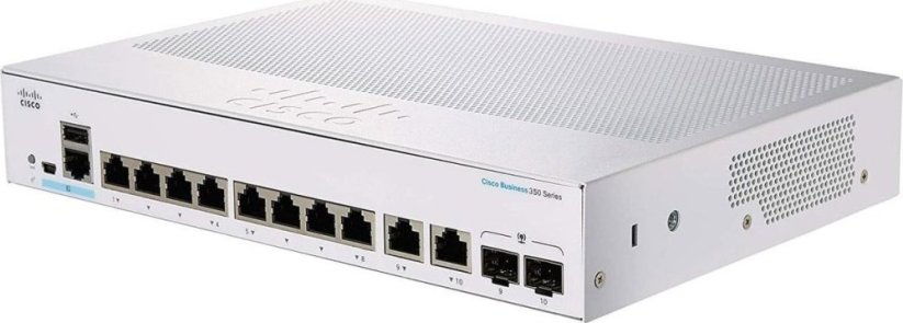 Cisco Cisco switch CBS350-8S-E-2G-EU, 8xGbE SFP, 2xGbE RJ45/SFP (CBS3508SE2GEURF)
