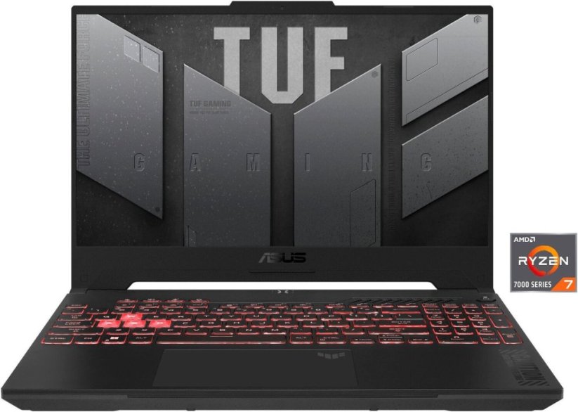 Asus Asus TUF Gaming A15 (FA507NUR-LP012W) (grau. AMD Ryzen 7 7435HS. NVIDIA GeForce RTX 4050. 16 GB DDR5. 512 GB (512 GB SSD). Windows 11 Home 64-Bit)