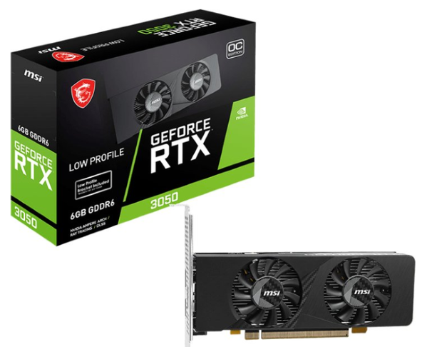 MSI GeForce RTX 3050 LP E OC 6GB GDDR6