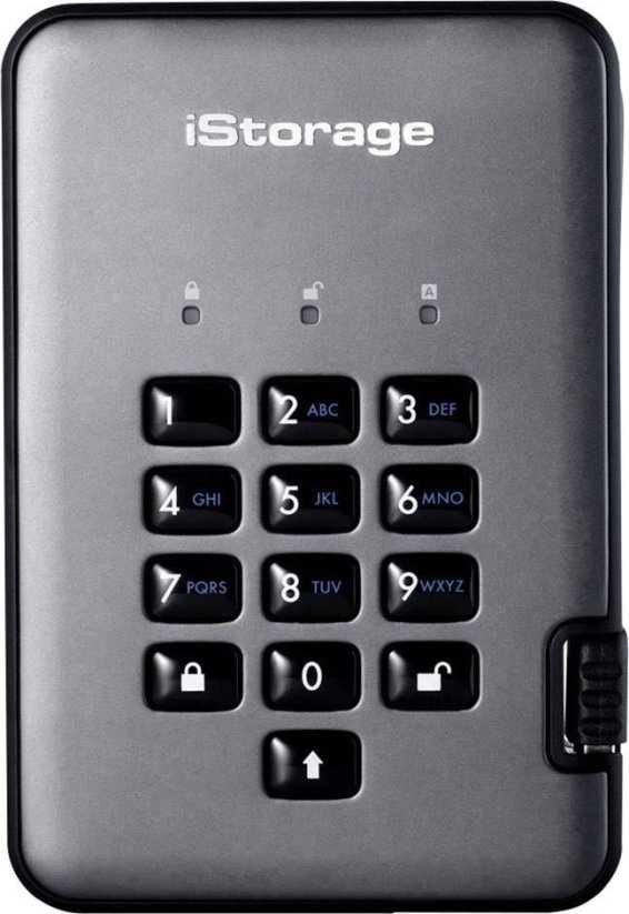 iStorage diskAshur Pro 2 512GB Sivý (IS-DAP2-256-SSD-512-C-G)