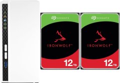 Qnap TS-233 + 2x Seagate IronWolf 12TB (ST12000VN0008)