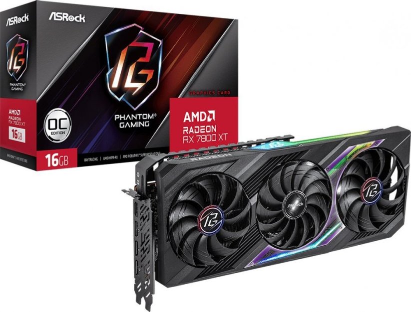 ASRock Radeon RX 7800 XT Phantom Gaming OC 16GB GDDR6 (RX7800XT PG 16GO)