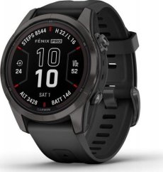 Garmin fēnix® 7S Pro Sapphire Solar Carbon Grey DLC Titanium/Black 42mm