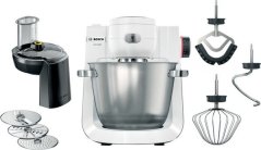 Bosch MUMS6EW13D food processor (white/stainless steel, 1,600 watts, Series 6)