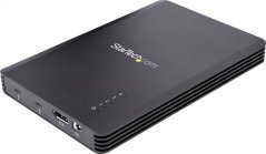 StarTech StarTech.com 4 Bay Thunderbolt 3 NVMe Enclosure, For M.2 NVMe SSD Drives, 1x DisplayPort Video/ 2x TB3 Downstream Ports, 40Gbps, 72W Power Supply, External Hard Drive Enclosure, SSD enclosure, M.2, M.2, 40 Gbit/s, USB connectivity, Black
