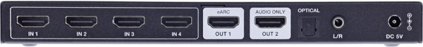 StarTech InLine HDMI Switch – 4 Slot – HDMI 2.1 – 8K@60Hz – 4K@120Hz – eARC SPDIF Jack IR Remote Control