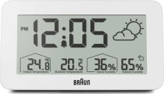 Braun Braun BC 13 W DCF Digital Weather Station white