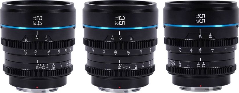 Sirui Sirui Cine Lens Nightwalker S35 Kit 24/35/55mm T1.2 E-Mount Black