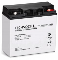 Technocell TCL18-12 TECHNOCELL akumulátor AGM 12V 18Ah