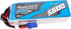 Gens Ace akumulátor Gens ace G-Tech 5600mAh 80C 22.2V 6S1P Lipo z konektorem EC5 plug