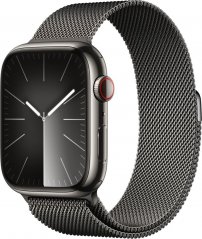 Apple Watch 9 GPS + Cellular 45mm Graphite Stainless Steel Grafitový  (MRMX3QF/A)