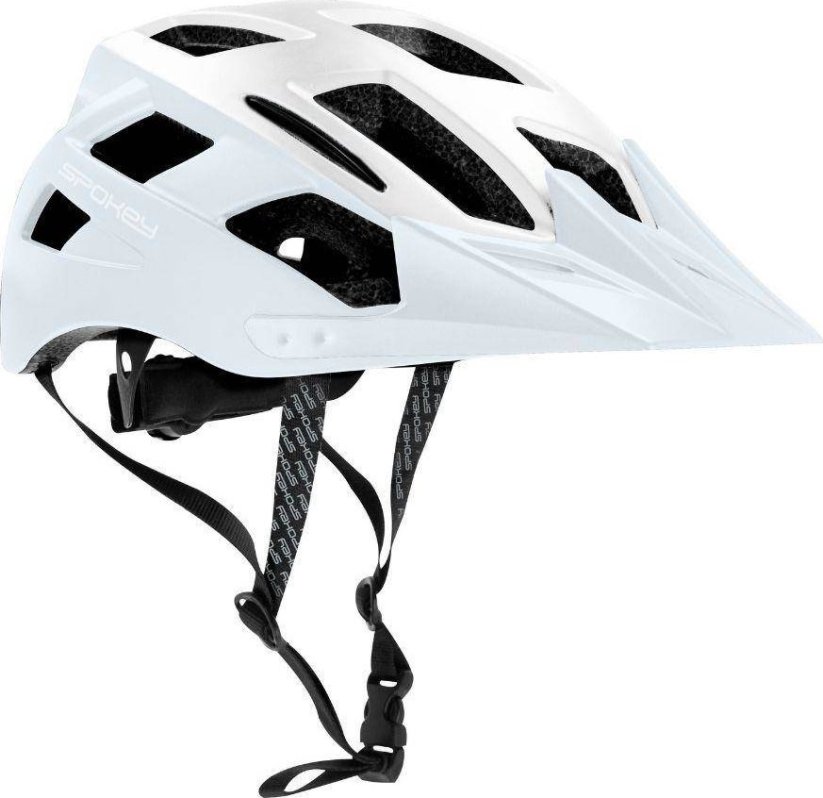 Spokey prilba bicyklová z oświetleniem Spokey Pointer Biely L 941261