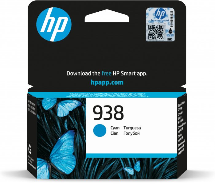 HP 938 cyan original ink (4S6X5PE#LS1)