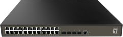 LevelOne LevelOne GEL-2871 łącza sieciowe Zarządzany L2+ Gigabit Ethernet (10/100/1000) 1U Čierny