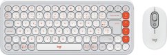 Logitech POP Icon Combo biało-pomarančový (920-013110)