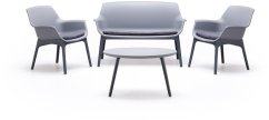 Gardena Garden furniture set Luxor Lounge Set light gray/gray 8003723990773