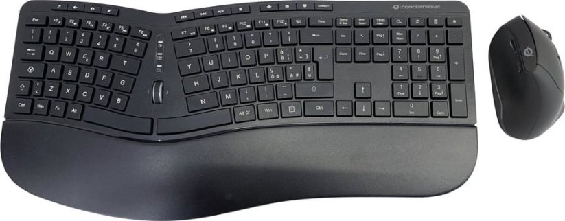 Conceptronic Wireless Keyboard+Mouse,ergo,Layout italien. sw