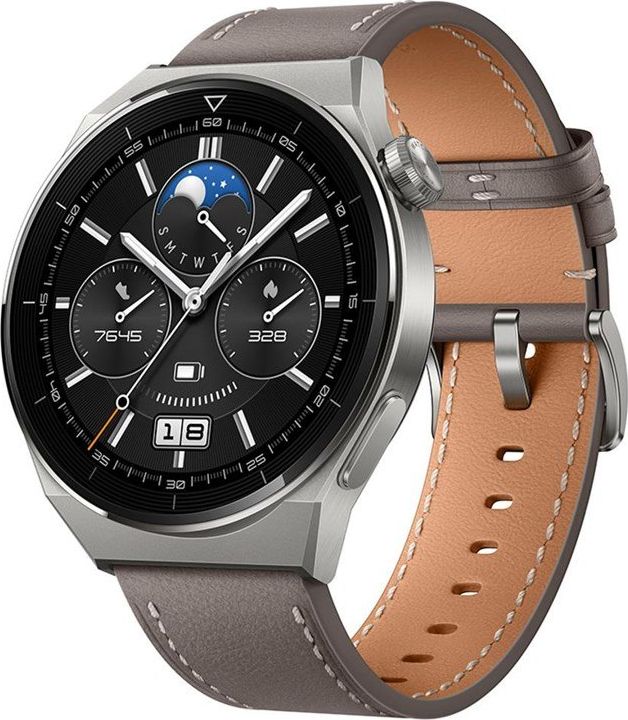 Huawei Watch GT 3 Pro 46 mm Titan + Gray leather