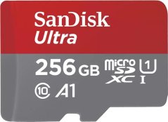 SanDisk Ultra MicroSDXC 256 GB Class 10 UHS-I/U1 A1  (SDSQUAC-256G-GN6FA)