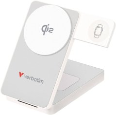 Verbatim Foldable 3-in-1 magnet. wireless PB 10000mAh Biely (32296)