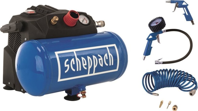 Scheppach Kompresor Scheppach HC06 6 L + Sada akcesoriów