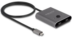 Delock Delock USB 10 Gbps USB Type-C Switch 2 auf 1 bidirektional 8K