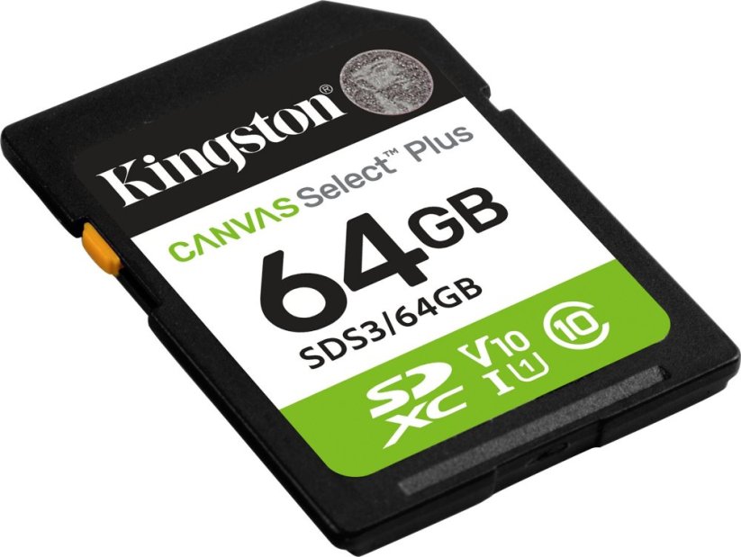 Kingston Canvas Select Plus SDXC 64 GB Class 10 UHS-I/U1 V10 (SDS3/64GB)