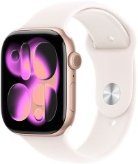 Apple Watch Series 11 GPS + Cellular 46mm Rose Gold Aluminium Case with Light Blush Sport Band - M/L
