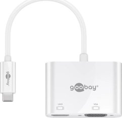 Goobay USB - HDMI - VGA Biely  (52430)