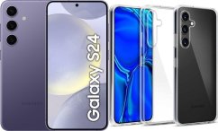 Samsung Galaxy S24 5G 8/256GB Fioletowy  (SM-S921BZV) + Etui Clear Case