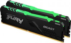 Kingston Fury Beast RGB, DDR4, 16 GB, 3200MHz, CL16 (KF432C16BBAK2/16)
