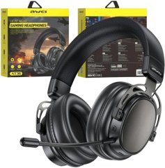 Awei Nauszne bezprzewodowe AT36 Bluetootszh 5.4 z mikrofonem čierne (AWEI311)