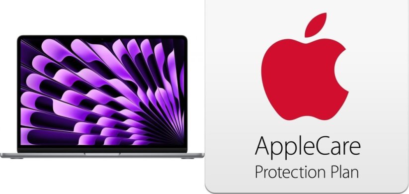 Apple Laptop Apple MacBook Air 13 M3 / 24 GB / 512 GB (MC8M4ZE/A) + AppleCare Protection Plan dla 13-inch MacBook Air (M3)