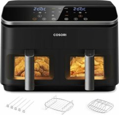 Cosori Frytkownica na gorące powietrze Cosori Dual Basket 8.5 Chef Edition Čierny 8,5 L