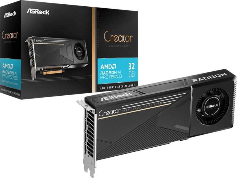ASRock Radeon AI PRO R9700 Creator 32GB GDDR6 (R9700 CT 32G)